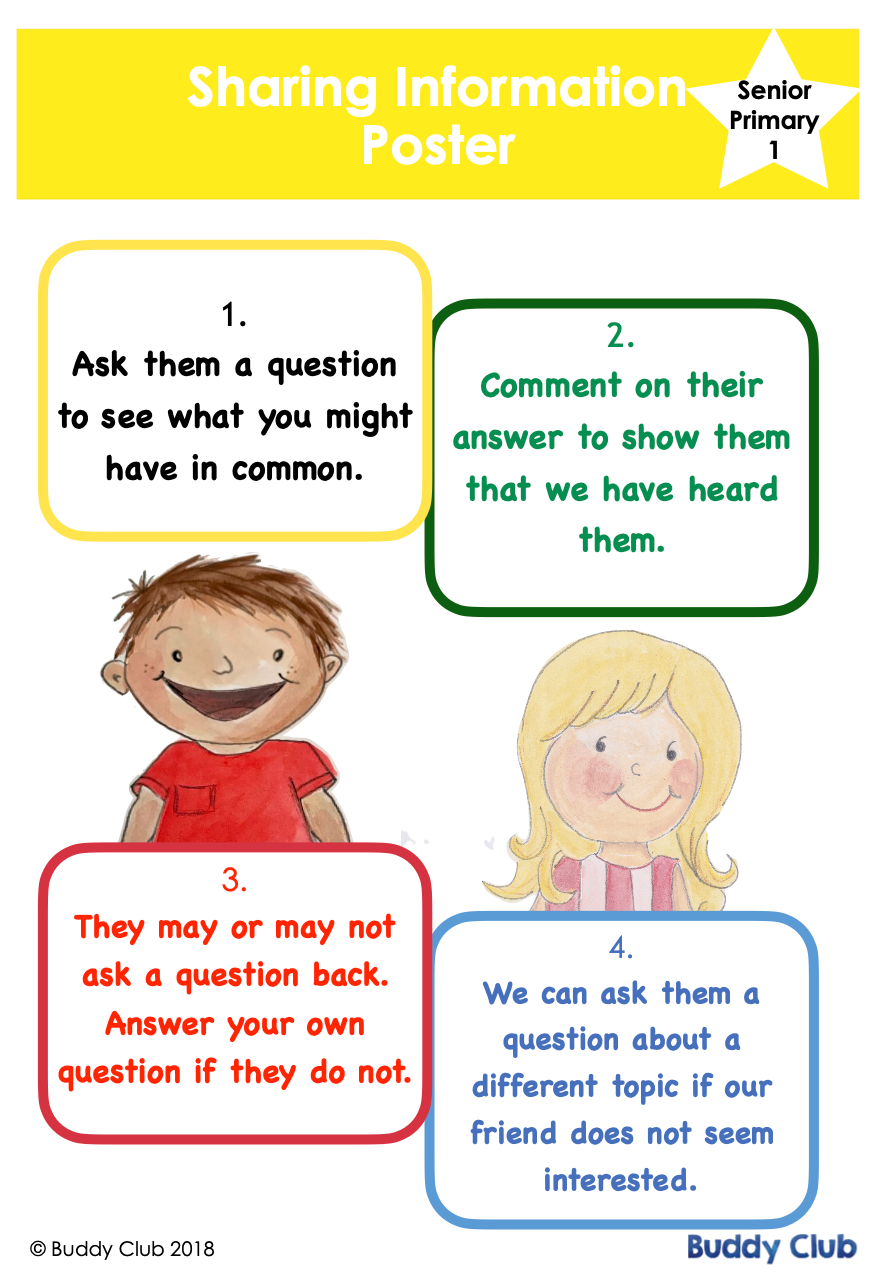 Chit & Chat: SP. 1. Sharing Information - Poster