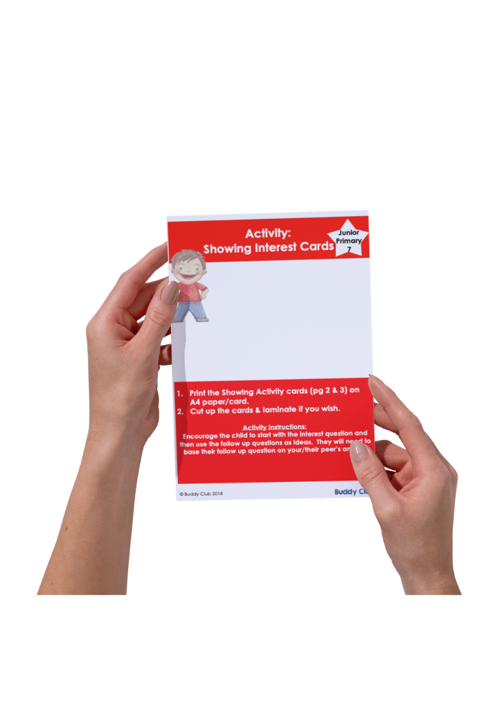 Meet & Greet: JP: 7. Showing Interest Cards - Activity