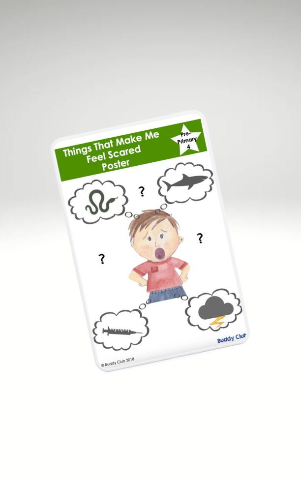 Faces & Feelings: PP: 4. Things That Make Me Feel Scared - Poster