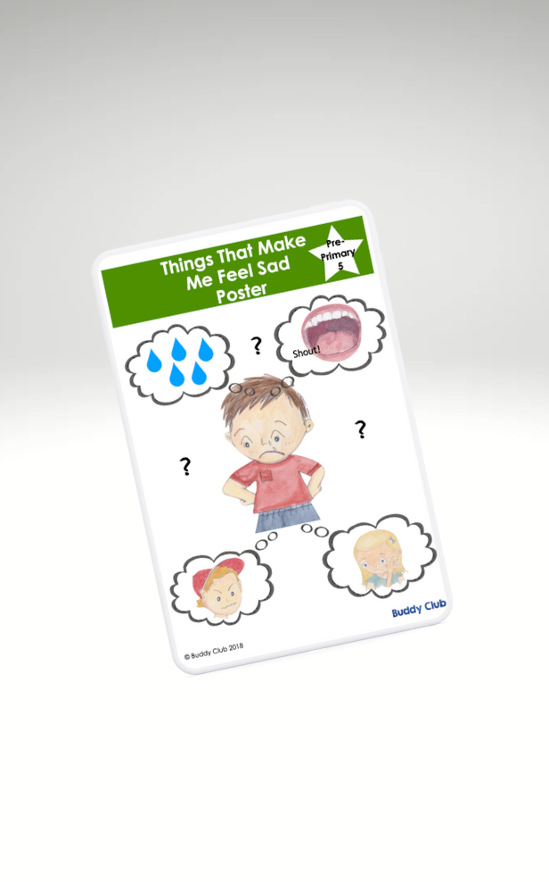 Faces & Feelings: PP: 5. ThIngs That Make Me Feel Sad - Poster