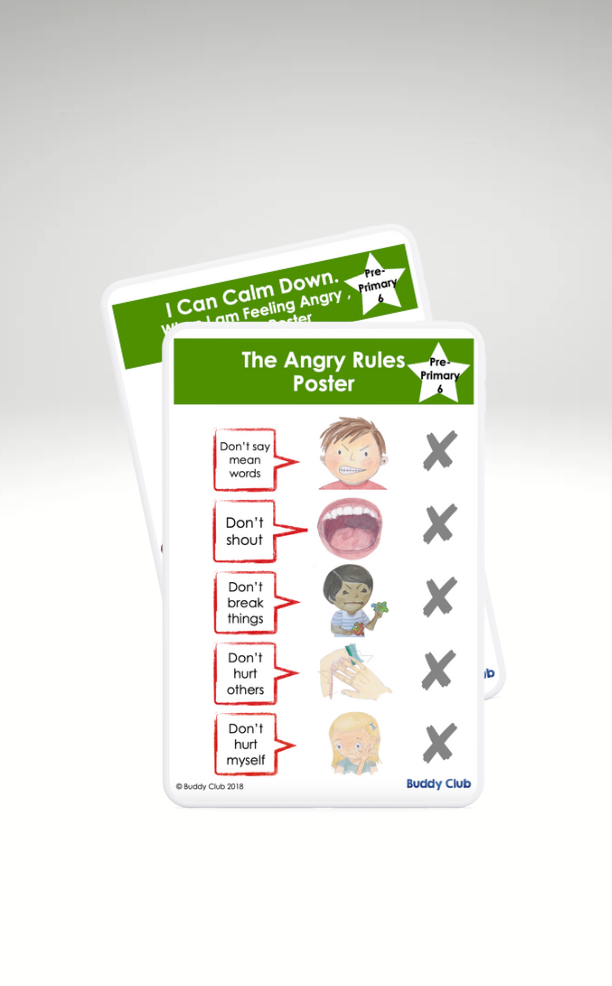 Faces & Feelings: PP: 6. The Angry Rules/I Can Calm Down - Posters