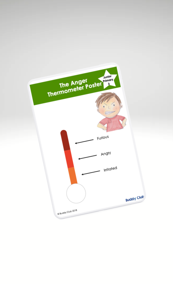 Faces & Feelings: JP: 3. The Anger Thermometer - Poster