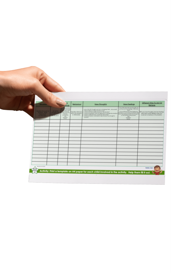 Faces & Feelings: SP: 7. Thinking & Feeling Worksheet - Activity