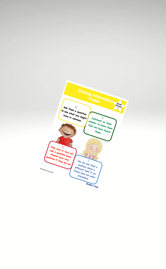 Faces & Feelings: SP: 1. Sharing Information - Poster