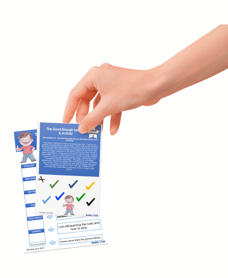 Play & Pretend: JP: 5. The Good Enough Ladder - Poster / Activity