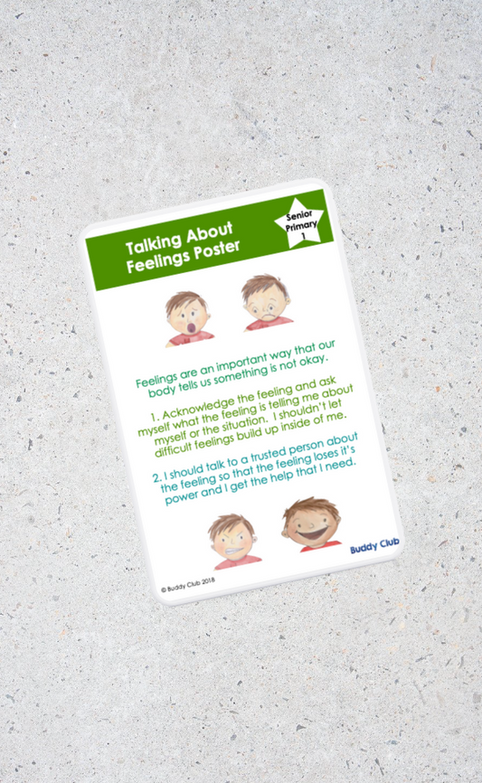 Faces & Feelings: SP: 1. Talking About Feelings - Poster