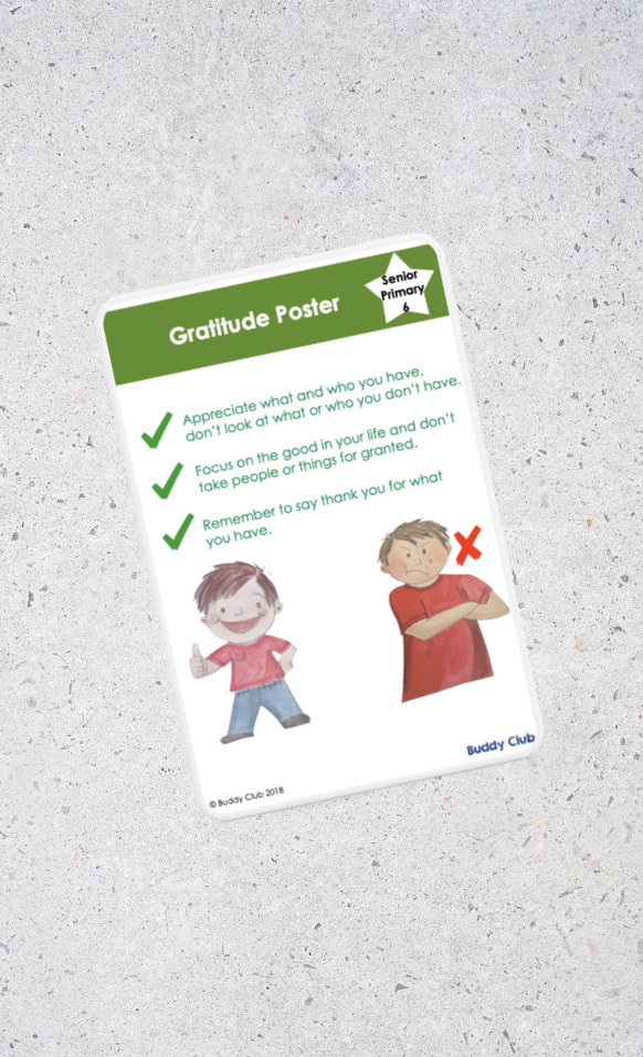 Faces & Feelings: SP: 6. Gratitude - Poster