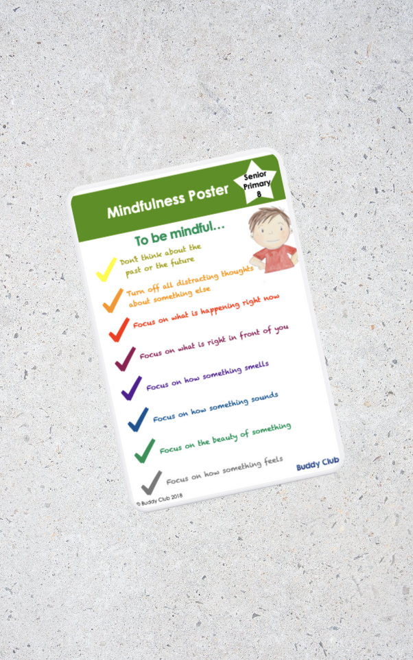 Faces & Feelings: SP: 8.  Mindfulness - Poster