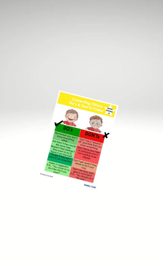 Chit & Chat: SP: 4. Correcting Others Do's & Don'ts - Poster