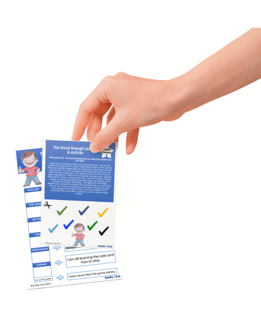 Play & Pretend: JP: 5. The Good Enough Ladder - Poster / Activity